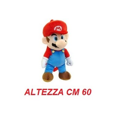 Peluche gigante 60 cm Mario - linea Super Mario Bros originale Nintendo  certificato