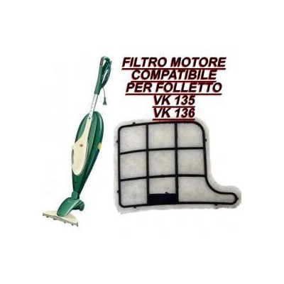 Micro Filtro Igienico Hepa Compatibile Folletto VK 135/136 – Non Solo Store